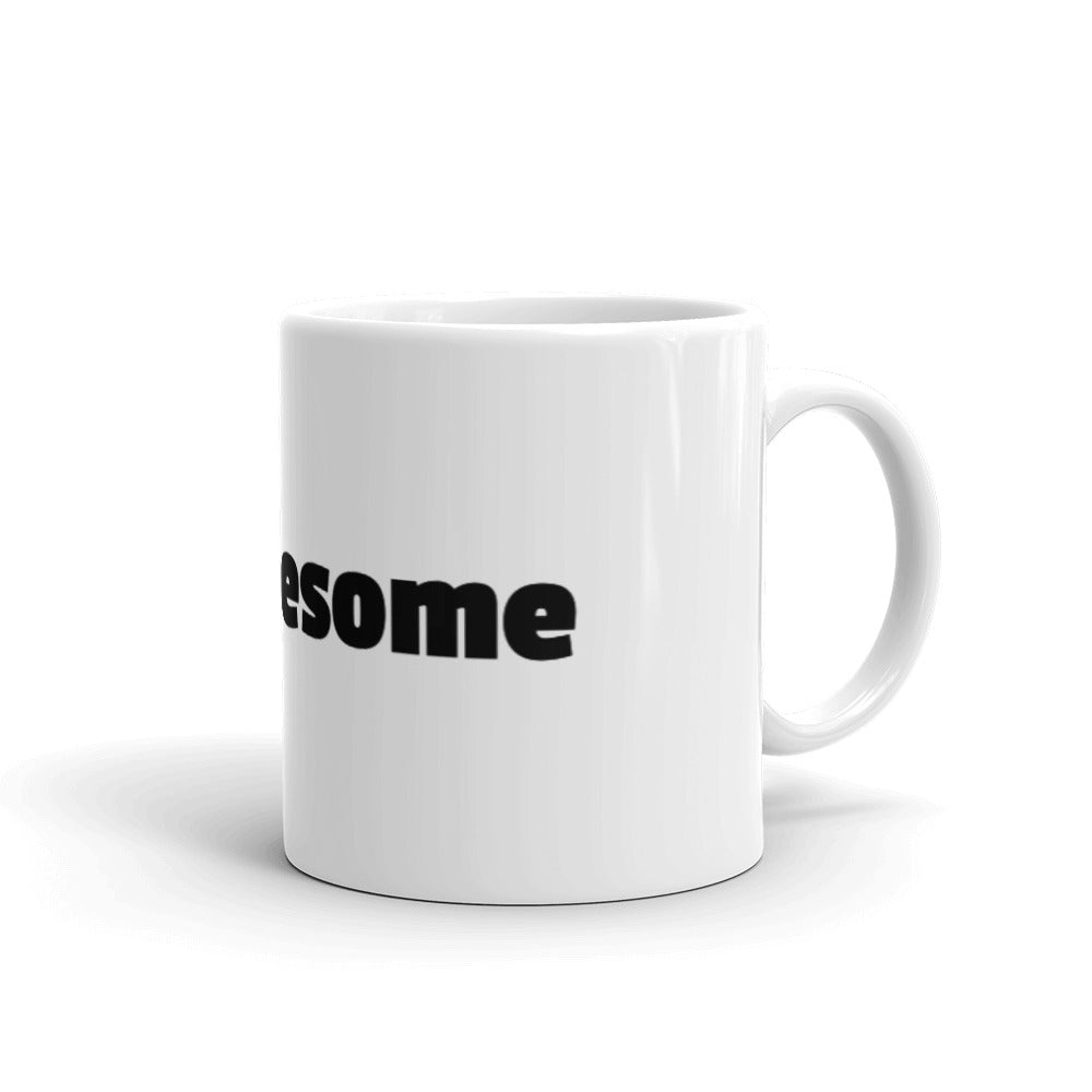 Be Awesome White glossy mug